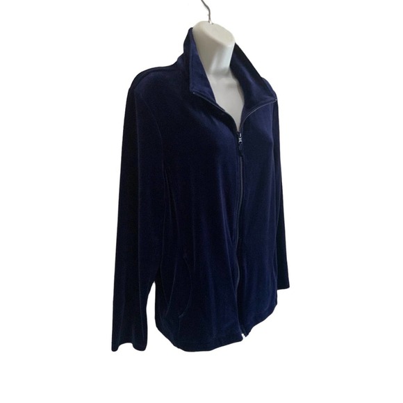 Talbots Velvet Full Zip Jacket #1218 Preowned - Picture 2 of 5